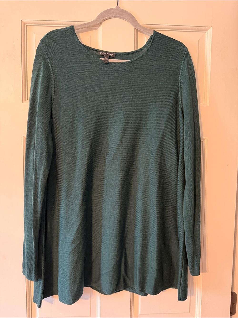 Eileen Fisher Dark Teal Long Sleeve Tunic